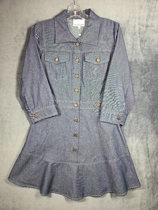 Gilner Farrar Dresses & Skirts - Gilner Farrar Livia Denim Mini Dress Size 8 Blue